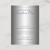 Simple Classy Minimalist Jewelry Display Card Visitenkarte (Rückseite)