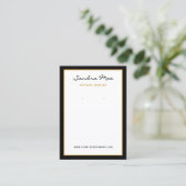 Simple Classy Minimalist Jewelry Display Card Visitenkarte (Stehend Vorderseite)