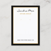 Simple Classy Minimalist Jewelry Display Card Visitenkarte (Vorderseite)