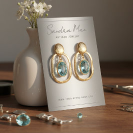 Simple Classy Minimalist Jewelry Display Card Visitenkarte