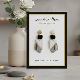 Simple Classy Minimalist Jewelry Display Card Visitenkarte