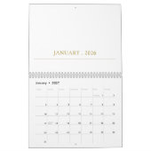 Simple Clean Typography Design Kalender (Jan 2027)