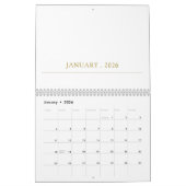 Simple Clean Typography Design Kalender (Jan 2026)
