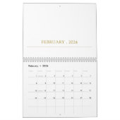 Simple Clean Typography Design Kalender (Feb 2026)