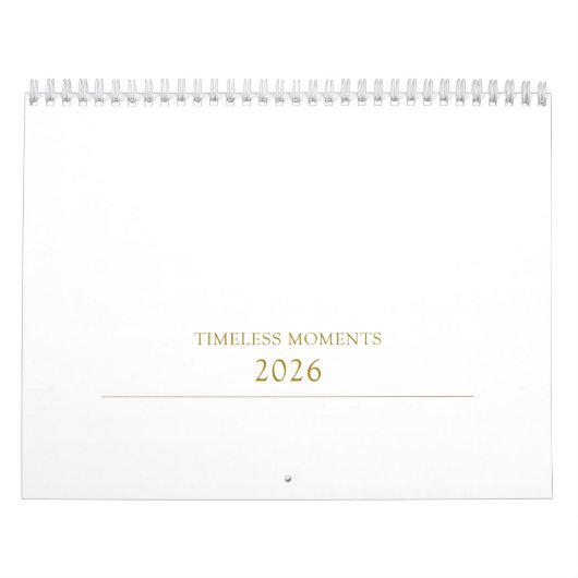 Simple Clean Typography Design Kalender (Titelbild)