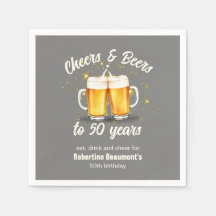 Simple Clinging Glasses Cheers Beers to 50 Years