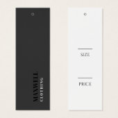 Simple Clothing Hang Tags (Vorne & Hinten)