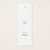 Simple Clothing Hang Tags (Rückseite)