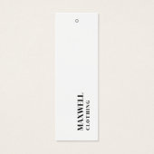Simple Clothing Hang Tags (Vorderseite)