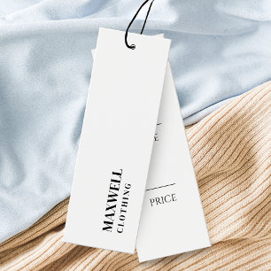 Simple Clothing Hang Tags