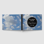 Simple Cloudy Sky Beileid Guestbook Gästebuch (Voll)