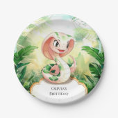 Simple Cobra Snake Birthday Pappteller (Vorderseite)