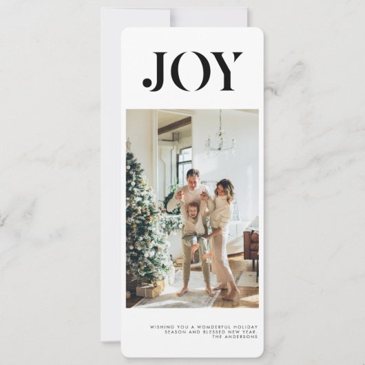Simple Collage Weihnachts-Foto | Freude (Vorderseite)