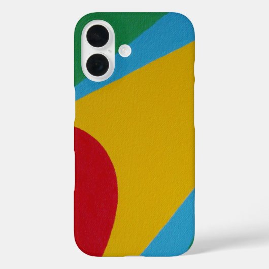 Simple Colored Shapes With Yellow Phone Case (Rückseite)