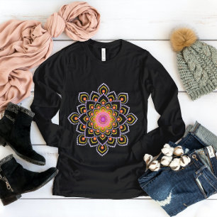 Simple Colorful Dot Mandala T-Shirt