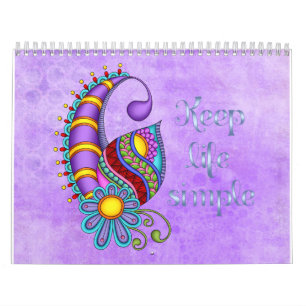 Simple Colorful Modern Motivation  Kalender