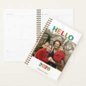 Simple colorful modern typography 2026 photo planer (Anzeige)