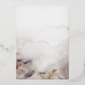 Simple Conch Seashell Sandy Beach Folieneinladung (Rückseite)