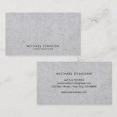 Simple Concrete Look Construction Professional Visitenkarte (Vorne/Hinten)