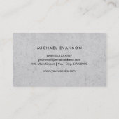 Simple Concrete Look Construction Professional Visitenkarte (Rückseite)