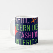 Simple Contemporary Graphic Kaffeetasse (Vorderseite Links)