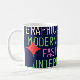 Simple Contemporary Graphic Kaffeetasse