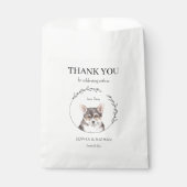 Simple Corgi Dog Wedding Vielen Dank für Ihre Unte Geschenktütchen (Vorderseite)