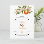 Simple Couple Wedding Invitation Einladung (Stehend Vorderseite)