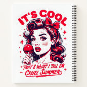Simple Cruel Summer 1950er Jahre Design - Notebook Notizblock (Rückseite)