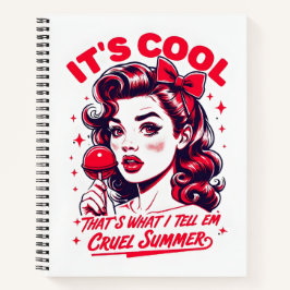 Simple Cruel Summer 1950er Jahre Design - Notebook Notizblock