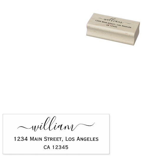 Simple Custom Address Stamp Gummistempel (Stempel)