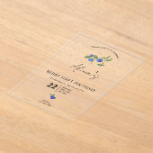 Simple Custom Berry first birthday fruit birthday Acryleinladungen (Ablage )