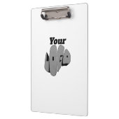 Simple Custom Business logo template Klemmbrett (Links)