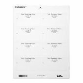 Simple Custom Business Shipping Labels (Vorne)