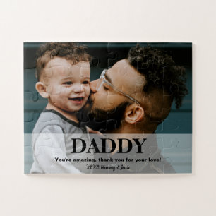 Simple Custom Daddy Foto Väter Tag Puzzle