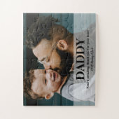 Simple Custom Daddy Foto Väter Tag Puzzle (Vertikal)