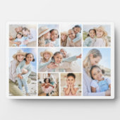Simple Custom Family Photo Collage Fotoplatte (Vorderseite)