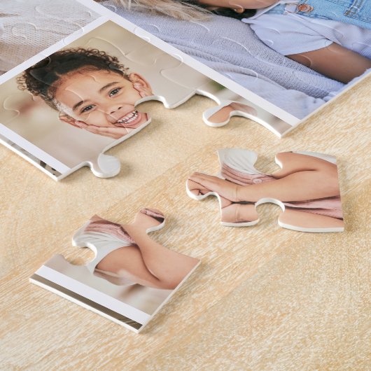 Simple Custom Family Photo Collage Puzzle (Seite)