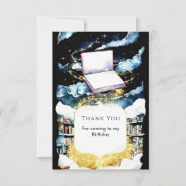 Simple Custom Library Storybook Birthday Dankeskarte