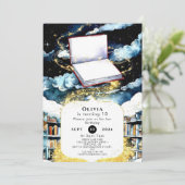 Simple Custom Library Storybook Birthday Einladung (Stehend Vorderseite)