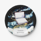 Simple Custom Library Storybook Birthday Pappteller (Vorderseite)