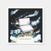 Simple Custom Library Storybook Birthday Serviette (Vorderseite)