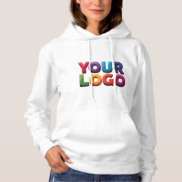 Simple Custom Logo and Text Business Hoodie