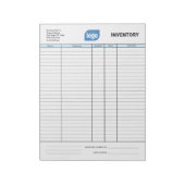 Simple Custom Logo Business Inventory Notepad Notizblock (Rotiert)