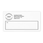Simple Custom logo Business Return Address  (Vorne)