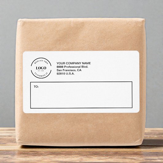 Simple Custom logo Business Return Address 