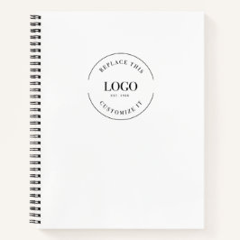 Simple Custom logo QR CODE website Promotion Notizblock