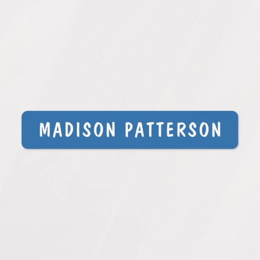 Simple Custom Modern Personalized Name Clothing Etiketten (Design 1)