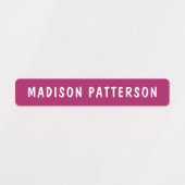 Simple Custom Modern Personalized Name Clothing Etiketten (Design 1)