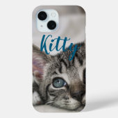 Simple Custom Pet Name and Photo  Case-Mate iPhone Hülle (Rückseite)